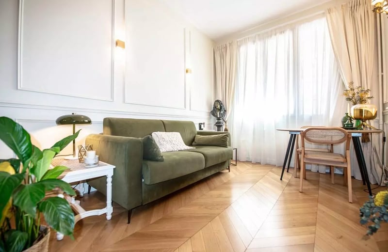 Long-term rental of a 35 m² 2-room apartment on Villa Jean Jaurès, Clichy — near Paris