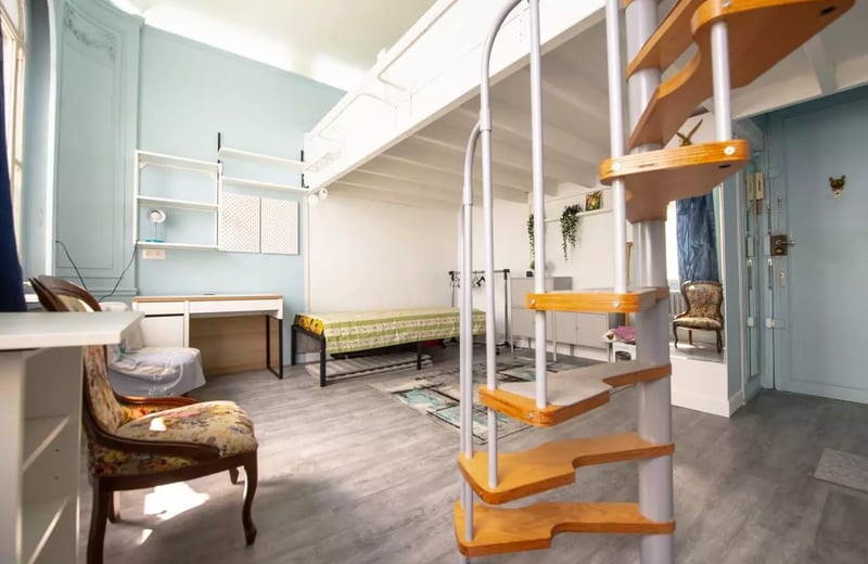 Alquiler a largo plazo de un estudio de 22 m² con altillo de 10 m² en la calle Lafayette, distrito 10 de París
