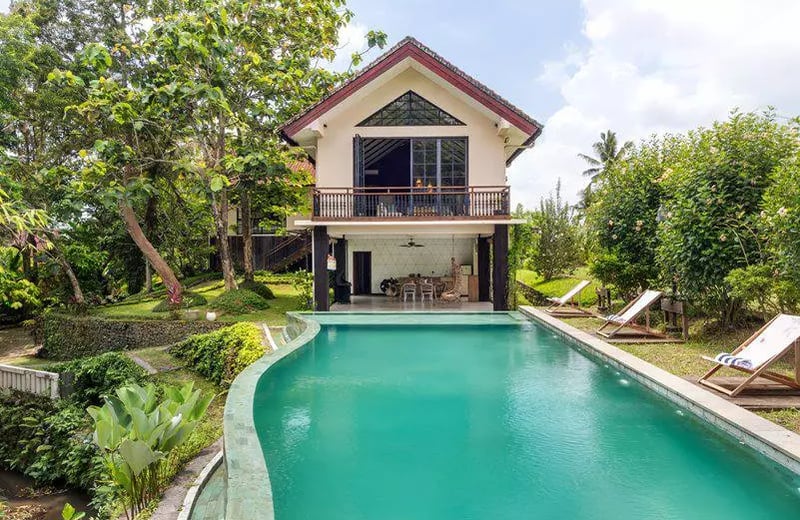 Long-term rent — spacious villa with rice field views, Singakerta, Ubud