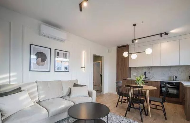 Долгосрочная аренда 60 м², 3-комнатная квартира с балконом и климатизацией, Psie Pole, Вроцлав