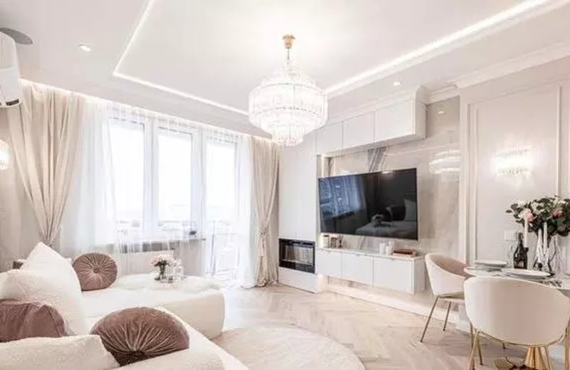 Langzeitmiete 2-Zimmer-Wohnung 45 m² mit Balkon, Puławska Straße, Mokotów, Warschau, Polen