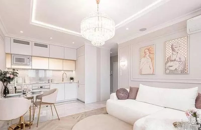 Langzeitmiete 2-Zimmer-Wohnung 45 m² mit Balkon, Puławska Straße, Mokotów, Warschau, Polen