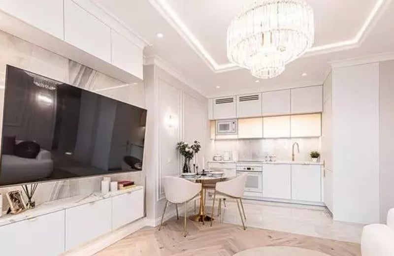 Langzeitmiete 2-Zimmer-Wohnung 45 m² mit Balkon, Puławska Straße, Mokotów, Warschau, Polen