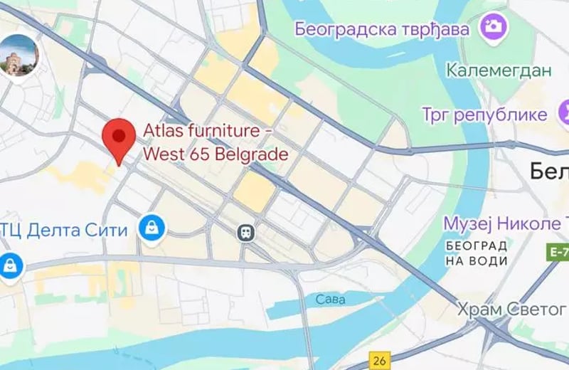 Location longue durée appartement premium 3 pièces de 77 m² à West 65, Novi Beograd