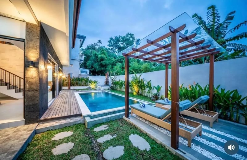 Long-term rental of a 2-bedroom villa in Sayan, Ubud, Indonesia