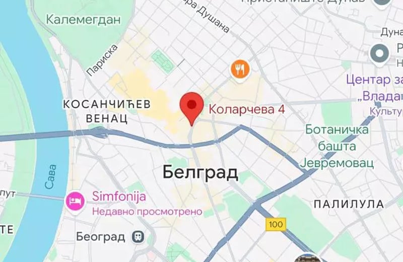 Location longue durée d’un appartement 2 pièces de 58 m² à Belgrade, Serbie