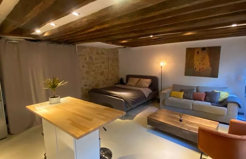 Location longue durée d’un studio de 35 m² à Paris, France