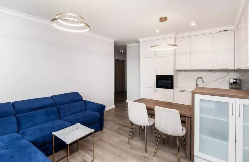 Long-term rental of a 2-room 54 m² apartment in Warsaw, Poland