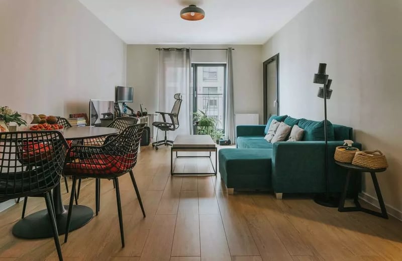 Location longue durée d’un appartement 2 pièces 44 m² dans le nouveau complexe Angel City, Wrocław, Pologne