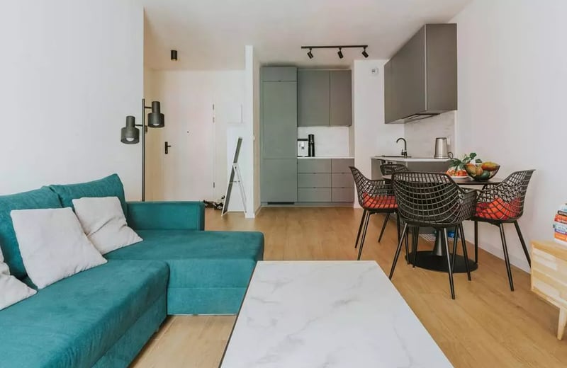 Location longue durée d’un appartement 2 pièces 44 m² dans le nouveau complexe Angel City, Wrocław, Pologne