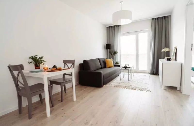 Long-term rental of a 2-room apartment 38m² in Mokotów district, Warsaw, Poland