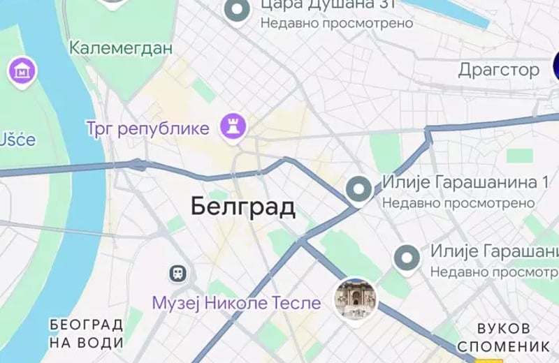 Langzeitmiete 2-Zimmer-Wohnung 43 m² mit Donau-Blick, Zentrum, Belgrad, Serbien