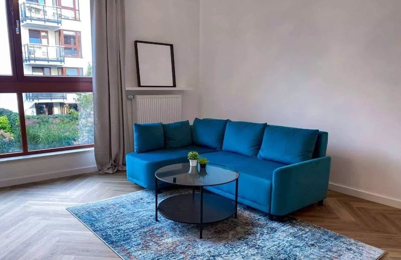 Long-term rental 2-room apartment 53 m² with balcony, Wilanów, Warsaw, Poland