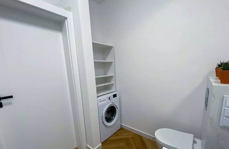 Long-term rental 2-room apartment 53 m² with balcony, Wilanów, Warsaw, Poland