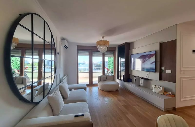 Langzeitmiete 4-Zimmer-Wohnung 105 m² im Stadtteil Neu-Belgrad, Belgrad, Serbien