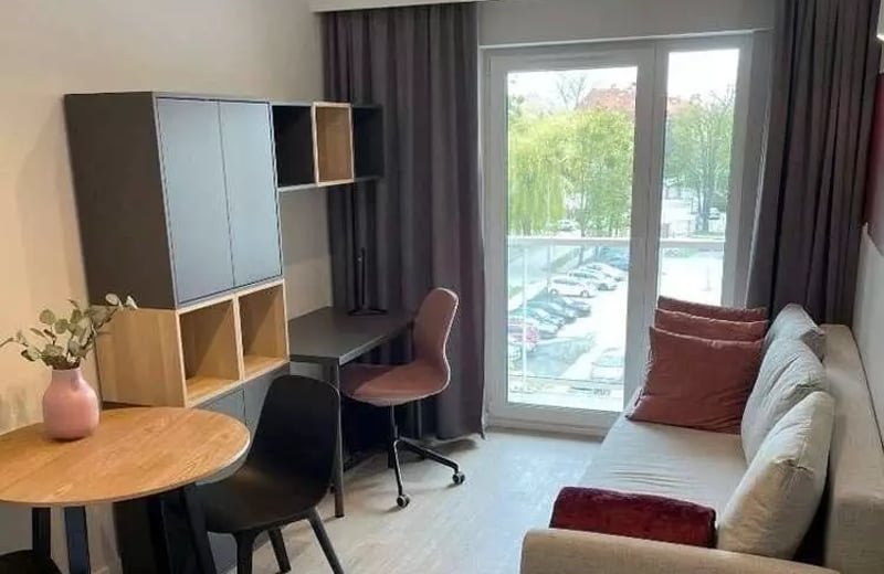 Location longue durée d’un appartement 1 pièce de 19 m² à Psie Pole, Wrocław, Pologne