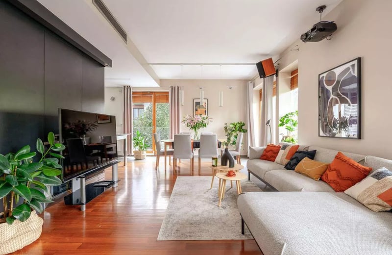 Долгосрочная аренда пентхауса 200 м², Мокотув, Варшава, Польша