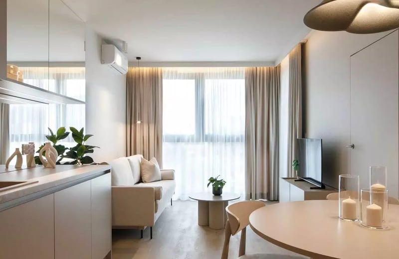 Long-term rent of 2-room apartment 39 m² in premium complex Noho Młyny Mogilskie, Kraków, Poland