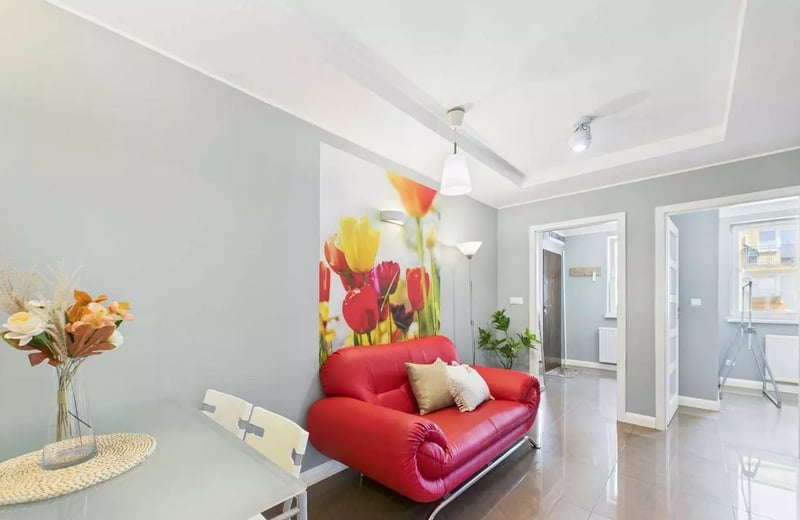 Location longue durée d’un appartement 4 pièces de 60 m² dans le quartier Zakrzów, Wrocław, Pologne