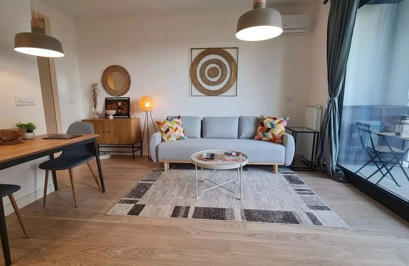 Location longue durée d’un studio de 30 m² dans la BW Aria, Belgrade, Serbie