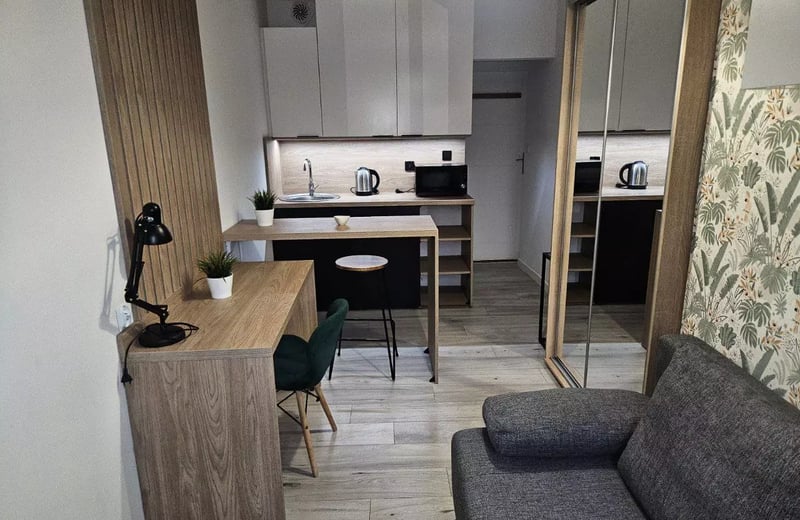 Long-term rental of a studio apartment in Bielany district, Warsaw, Poland