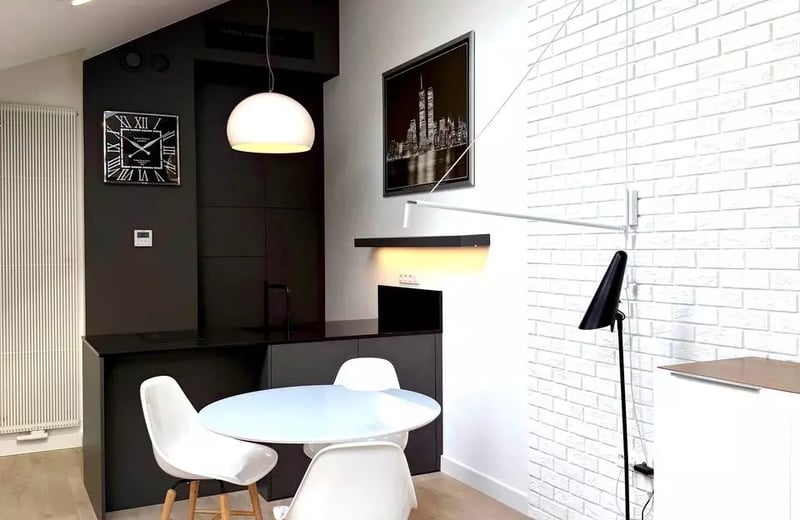 Location longue durée d’un studio de 36 m² à Praga-Północ, Varsovie, Pologne