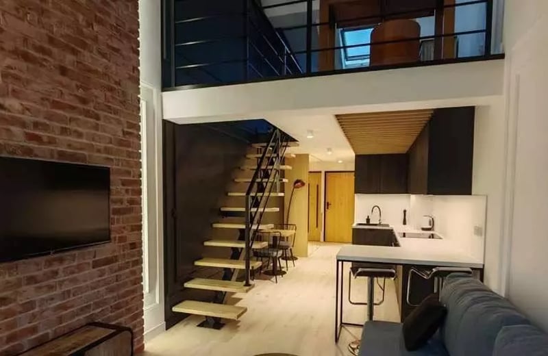 Long-term rental of a 2-room loft apartment, 38 m², Stare Podgórze, Kraków, Poland