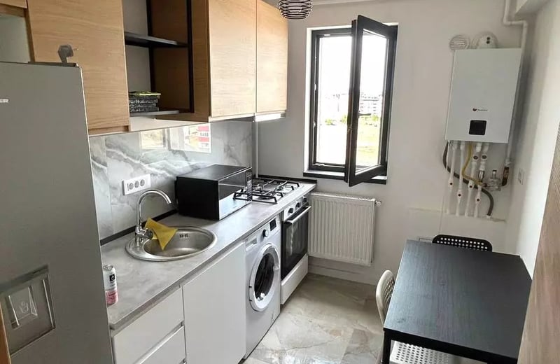 Location longue durée d’un appartement de 1 pièce, 32 m², Chiajna, Bucarest, Roumanie