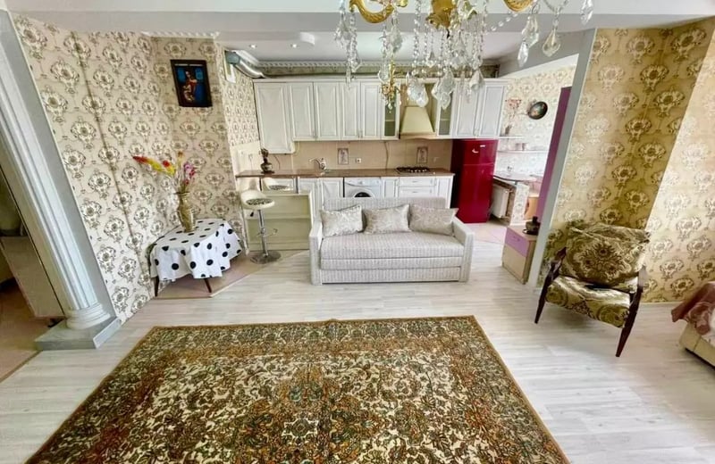 Long-term rental of a 1-room studio apartment, 50 m², Sculeni, Chișinău, Moldova