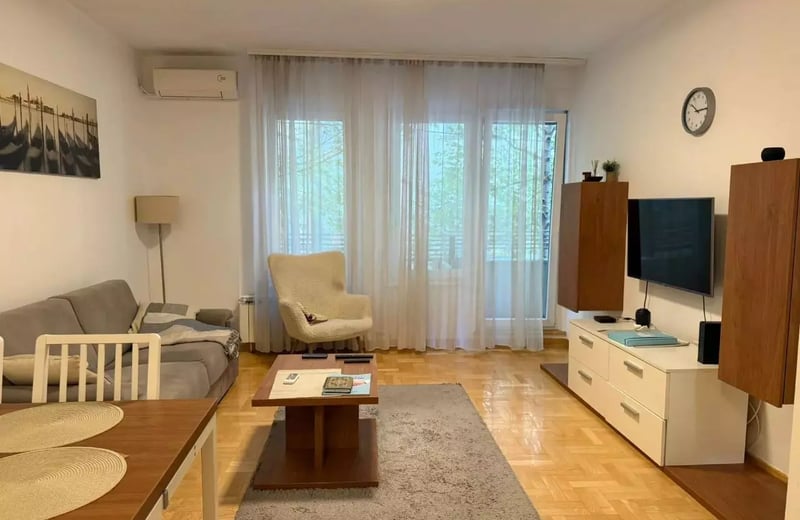 Долгосрочная аренда 2-комнатной квартиры, 48 м², Врачар, Белград, Сербия