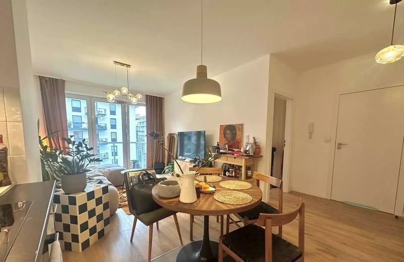 Miete einer modernen 2-Zimmer-Wohnung, 40 m², Port Popowice, Breslau, Polen