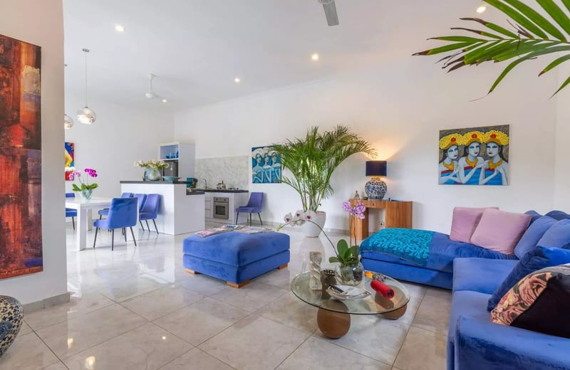 Rental of a bright villa with rice field views, Lodtunduh, Ubud, Bali, Indonesia