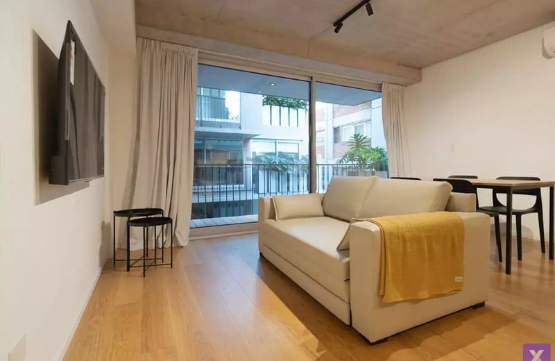Location à long terme — appartement 2 pièces dans un immeuble neuf haut de gamme Torre Alley, Buenos Aires, Argentine, Recoleta/Palermo
