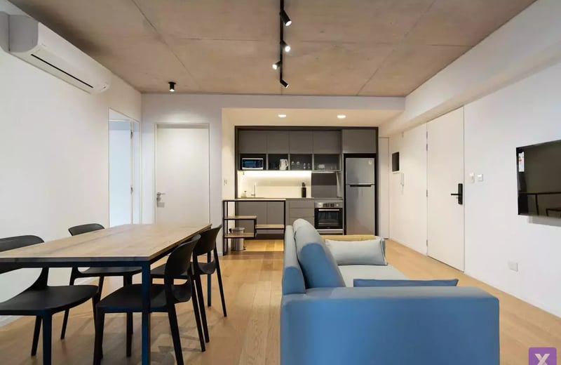 Location à long terme — appartement 2 pièces dans un immeuble neuf haut de gamme Torre Alley, Buenos Aires, Argentine, Recoleta/Palermo