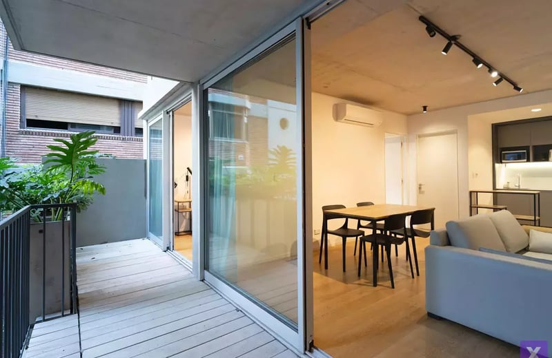 Location à long terme — appartement 2 pièces dans un immeuble neuf haut de gamme Torre Alley, Buenos Aires, Argentine, Recoleta/Palermo