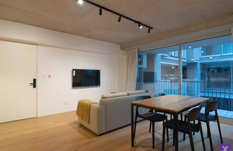 Location à long terme — appartement 2 pièces dans un immeuble neuf haut de gamme Torre Alley, Buenos Aires, Argentine, Recoleta/Palermo