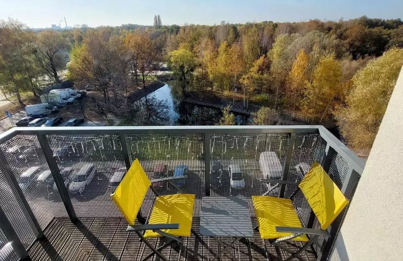 Alquiler de apartamento de 3 habitaciones, 57,5 m² con vistas al lago, Wrocław